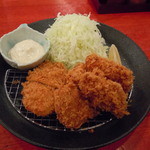 薩摩 茶美豚 とんかつ 花 - 牡蠣フライ＆ヒレかつ