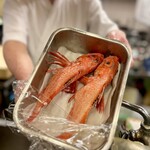 どぜう・四季料理 やぶや - 本日の高級食材その①、北海道産キンキです♪