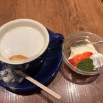 kawara CAFE＆KITCHEN - Bプチセット　右が豆乳レアチーズ、左はロイヤルミルクティ