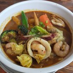 カンクーン - 野菜の彩りに加えてシーフードもしっかり主張！