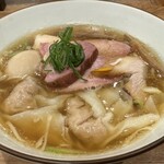 らぁめん鴇 - 白醤油らぁめん　1200円