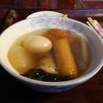 夏沢鉱泉 - スコッチのお供はアツアツのおでん