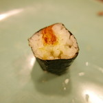 うを徳 - すりごまと鰹節と沢庵の巻物。