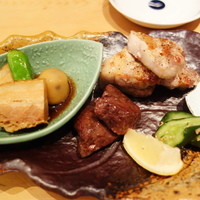 江戸前肉割烹 宮下 - ハラミ塩焼/豚バラ胡椒焼/角煮