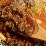 中華そば タンポポ - 辛ミンチたっぷり‼️