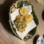 日本料理ひたち野いしざき - 天ぷらが嬉しい。塩をほんの少し。