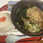 なかむら - Aセット（朝そばとおにぎり1つ）