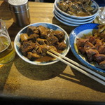 宇ち多゛ - 2015.1煮込みとレバたれとシロたれ