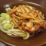 紅椿の湯 - 天ぷらうどん４５０円