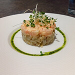 Art de Vivre - 甘エビとパスタリゾーニとナスのサラダ仕立て 大葉の香り