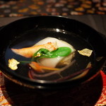 龍吟 - 新春の ”お雑煮” 仕立て 山陰からの ”松葉蟹” 2015.1.x