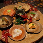 龍吟 - 冬の ”海の幸” 七皿の仕立て 2015.1.x