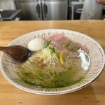 華塩 - 牡蠣そば（並）味玉