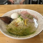 華塩 - 牡蠣そば（並）味玉