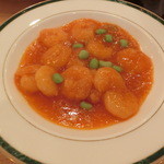 天香回味 - 2014'12/21 ランチセットのエビチリ