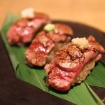 ハンバーグファクトリー - 黒毛和牛ヒレあぶり寿司