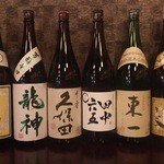 漁火 - 日本酒いろいろ揃えてみました。