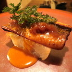 ファイ - 穴子のアグロドルチェ　あやめカブのマルサラマスタードソース