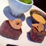 麻布淺井 - 黒毛和牛の炭火焼き ヒレとサーロイン