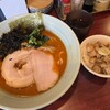 佐野らーめん 湧 - ♪限定海老味噌らーめん¥1000
プチチャーシュー丼￥サービス