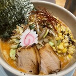 銀座 朧月 - オロチョン味噌並1150円＋麺0.5玉増し100円