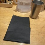 銀座 朧月 - 紙エプロン頂きました(セルフ)