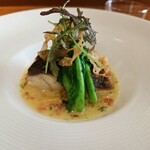 ル モンド グルマン - 真鯛のポアレ、アサリのマリニエール