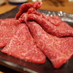 炭火焼肉 なかはら - カタ三角 塩 ＠3,000円