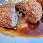 レストラン香味屋 - メンチカツ