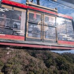 どぜう・四季料理 やぶや - すれ違いざまに撮った反対行路のロープウェイ♡