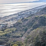 どぜう・四季料理 やぶや - この日一番のベストショット♡
      海岸線沿いに見えるのはイチゴハウスだそうです( *´꒳`* )♡