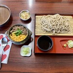 そば処 メリーアン - ざる蕎麦玉子そぼろ丼セット¥1250