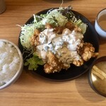 丼や たつみ - チキン南蛮定食¥1,090- ライス大盛り¥150-
