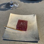 ASAKO IWAYANAGI FUKUOKA - フランボワーズとローズと苺のパート・ド・フリュイ