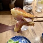 炭火焼鳥 きち蔵 - 黒帝 ももたたき リフト