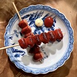 炭火焼鳥 きち蔵 - 赤ウインナー