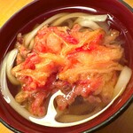 北の幸 海道 - 「紅生姜のかきあげうどん」