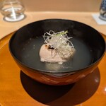 銀座 しのはら - すっぽん出汁のお椀 白子添え