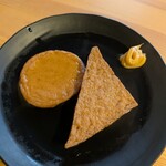 恵比寿食堂 - おでん（厚揚げと丸天）