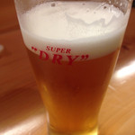 Tejaku Kappou Terada - 
      アサヒスーパードライ 生ビール
      