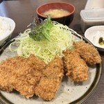 とんかつ藤芳 駅前店 - カキフライ一口ヒレ定食1480円