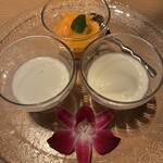 チャイナルーム - マンゴープリン　タピオカ　杏仁豆腐