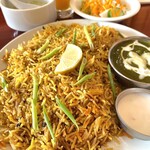 インドカレー スルチ - チキンビリヤニセット¥1050込(2025/8/下旬時点)