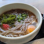 タツザワ ミサキカフェ - 【月見蕎麦】８００円