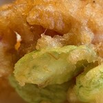 酒と蕎麦 まき野 - そら豆、めっちゃホクホクで美味しかった〜(⁠✷⁠‿⁠✷⁠)