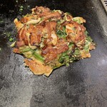 もりぐち - 薄焼き　春菊と豚肉