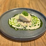 Bon Appetit - 和歌山産サワラのポアレ
                        ノイリー酒のソースとバジルのオイル