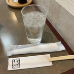 レストラン幸 - お水とお手拭きとお箸♪
