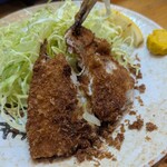 にし与 - アジフライ(¥500)