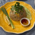 エスニック酒食堂 NUN - カオパット　海老　1180円税込　中に海老がゴロゴロ入ってます♪辛くないので子供でも食べられます